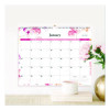 Lindley Monthly Wall Calendar, Floral Artwork, 15 x 12, White/Pink/Red Sheets, 12-Month (Jan To Dec): 2026