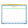 Tile Monthly Desk Pad Calendar, Geometric Artwork, 22 x 17, White/Blue/Green Sheets, 12-Month (Jan To Dec): 2026