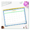Tile Monthly Desk Pad Calendar, Geometric Artwork, 22 x 17, White/Blue/Green Sheets, 12-Month (Jan To Dec): 2026