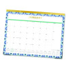 Tile Monthly Desk Pad Calendar, Geometric Artwork, 22 x 17, White/Blue/Green Sheets, 12-Month (Jan To Dec): 2026