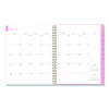 Mimi Pink Weekly/Monthly Planner, Floral Artwork, 11 x 8.5, Pink/Blue/Rose Cover, 12-Month (Jan To Dec): 2026