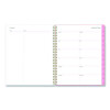 Mimi Pink Weekly/Monthly Planner, Floral Artwork, 11 x 8.5, Pink/Blue/Rose Cover, 12-Month (Jan To Dec): 2026