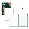 Life Note-It Dania Weekly/Monthly Planner, Floral Artwork, 8.63 x 5.88, Teal/Pink/Blue Cover, 12-Month (Jan To Dec): 2026