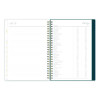 Life Note-It Dania Weekly/Monthly Planner, Floral Artwork, 8.63 x 5.88, Teal/Pink/Blue Cover, 12-Month (Jan To Dec): 2026