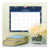 Ashlyn Monthly Wall Calendar, Floral Artwork, 15 x 12, White/Blue/Pink Sheets, 12-Month (Jan To Dec): 2026