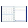 Passages Weekly Appointment Book And Monthly Planner, 11 x 8.5, Navy Cover, 12-Month (Jan To Dec): 2026