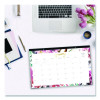 Kelly Ventura Magenta Bloom Desk Pad Calendar, 17 x 11, Floral Artwork, White/Multicolor Sheets, 12-Month (Jan To Dec): 2026