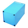 29 Gallon Trash/Recycling Cans, Steel, Blue Cans/Bottles Recycling And Green Compost Can w/Mixed Lid, Black Trash Can Sq Lid