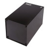 29 Gallon Trash/Recycling Cans, Steel, Blue Cans/Bottles Recycling With Mixed Lid, Black Trash Can With Square Lid