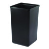 29 Gallon Trash/Recycling Cans, Steel, Green Recycling Can With Square Lid, Black Trash Can With Square Lid