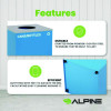 29 Gallon Trash/Recycling Cans, Steel, Blue Cans/Bottles Recycling Can With Circle Lid
