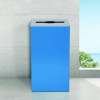 29 Gallon Trash/Recycling Cans, Steel, Blue Can With Mixed Lid