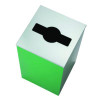29 Gallon Trash/Recycling Cans, Steel, Green Can With Mixed Lid