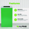 29 Gallon Trash/Recycling Cans, Steel, Green Can With Square Lid