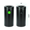 27 Gallon Black Stainless Steel Compost Bin And Trash Can