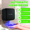 Hemlock Commercial Automatic 120V Hand Dryer, 6.69 x 11.41 x 12.31, Stainless Steel, Black