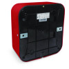 Hemlock Commercial Automatic 120V Hand Dryer, 6.68 x 11.41 x 12.31, Stainless Steel, Red