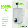 Vertical Manual Surface-Mounted Stainless Steel Liquid Soap Dispenser, 40 Oz, 2.8 x 4.8 x 8.1, Brushed Stainless Steel