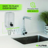 Vertical Manual Surface-Mounted Stainless Steel Liquid Soap Dispenser, 40 Oz, 2.8 x 4.8 x 8.1, Brushed Stainless Steel