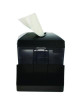 Interfold Table Top Dispenser Napkin Holder With Caddy, 6 x 14.17 x 6.5, Black