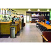 17 Gallon Stainless Steel Heavy-Gauge Brushed Open Top Commercial Trash Can