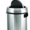 17 Gallon Stainless Steel Commercial Trash Can With Swing Lid