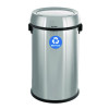 17 Gallon Stainless Steel Indoor Recycling Receptacle With Swivel Lid