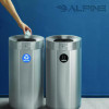 27 Gallon Stainless Steel Recycling Can And Trash Receptacle, Brushed Stainless Steel