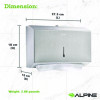 Horizontal C-Fold/Multi-Fold Paper Towel Dispenser, 7.08 x 3.93 x 10.82, Brushed Nickel