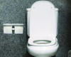 Double Post Toilet Paper Holder With Shelf Storage Rack, 3.87 x 10.5 x 3.95, Brushed Stainless Steel