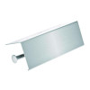 Double Post Toilet Paper Holder With Shelf Storage Rack, 3.87 x 10.5 x 3.95, Brushed Stainless Steel