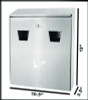 Wall-Mounted Safe Cigarette Disposal Station Outdoor Ashtray, Stainless Steel
