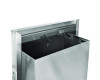 Stainless Steel Recessed 12 Gal Leak-Proof Waste Receptacle, Brushed Stainless Steel