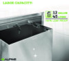 Stainless Steel Recessed 12 Gal Leak-Proof Waste Receptacle, Brushed Stainless Steel