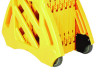 Expandable Portable Fence Barrier Safety Barricade, Plastic, 1.97 x 153.54 x 39.76, Yellow