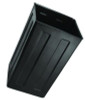 40 Gallon Rigid Plastic Waterproof Square Trash Can Insert Liner For Indoor/Outdoor Trash Can, Plastic, Black