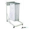Blueprint Storage Cabinet Rolling Stand, Assorted Document Sizes Accommodated, 27" x 28.5" To 46.5" x 46" To 66", Gray