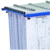 Blueprint Storage Cabinet Steel Vertical Plan Center, Assorted Document Sizes, 15" x 27" To 47.25" x 32.5" To 57", Blue
