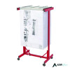 Expandable Blueprint Storage Cabinet Mobile Plan Center, Assorted Document Sizes, 20.5" x 28" To 46.5" x 50.75", Red