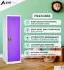 Steel Storage Locker, 1 Compartment, 15 x 15 x 48, Purple