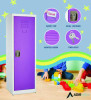 Steel Storage Locker, 1 Compartment, 15 x 15 x 48, Purple
