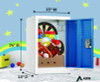 Steel Storage Locker, 1 Compartment, 15 x 15 x 24, Blue