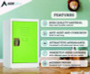 Steel Storage Locker, 1 Compartment, 15 x 15 x 24, Green
