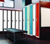 Steel Storage Locker, 1 Compartment, 12 x 12 x 72, Black Body/White Doors