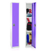 Steel Storage Locker, 1 Compartment, 12 x 12 x 72, Purple