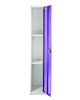 Steel Storage Locker, 1 Compartment, 12 x 12 x 72, Purple