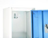 Steel Storage Locker, 2 Compartment, 12 x 12 x 72, Blue