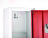 Steel Storage Locker, 2 Compartment, 12 x 12 x 72, Red
