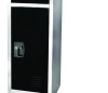 Steel Storage Locker, 3 Compartment, 12 x 12 x 72, Black