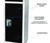 Steel Storage Locker, 3 Compartment, 12 x 12 x 72, Black